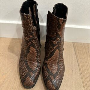 Zara Snakeskin Boots
